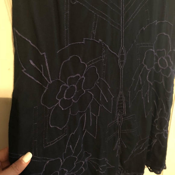 (Not pictured well) Navy Blue Free People dress - Picture 3 of 7